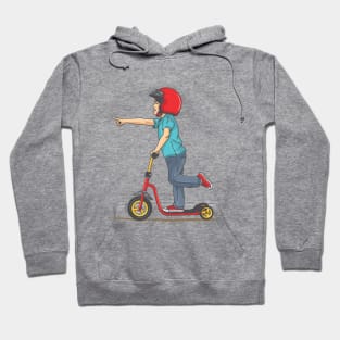 kid ride a push bike Hoodie